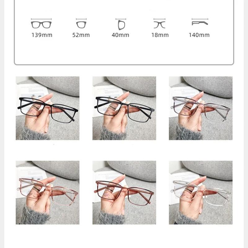 Rectangle Blue Light Blocking Computer Glasses Women Fashion Frame Vintage Square Eyewear Anti Eyestrain Eyeglasses