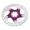 16cm Bicycle Floating Disc Brake Rotor with 6 Bolts Disc Brake Pad Rotors for Mountain Road Bike Repair Parts Purple