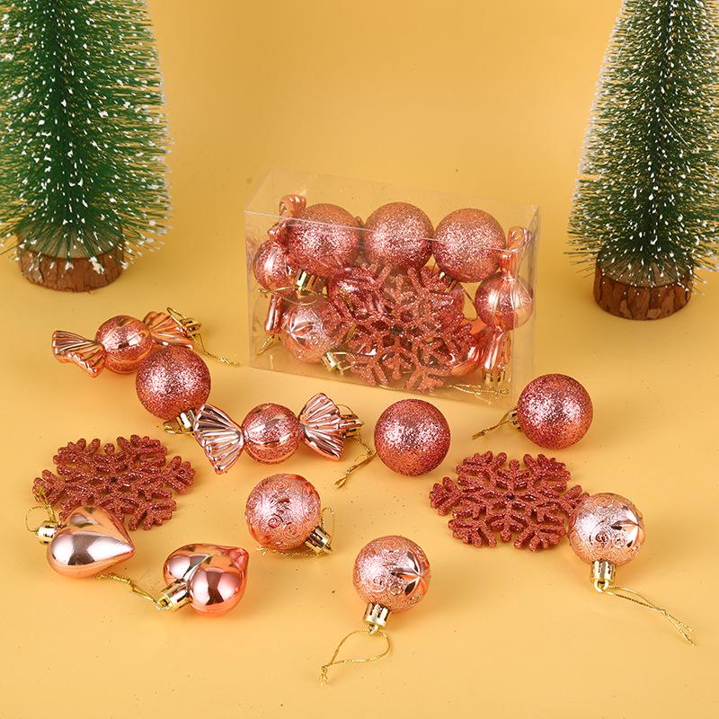 Gold Christmas Bells & Silk Florals: European & American Style Tree Ornaments & Hanging Decor