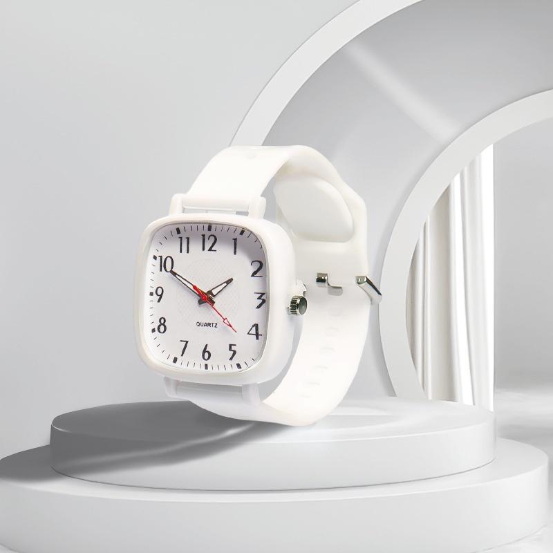 Fk01 Teenager Uhr Stilvolle Quarzuhr mit Logodruck Nachtlicht und Wasserdichtem Design