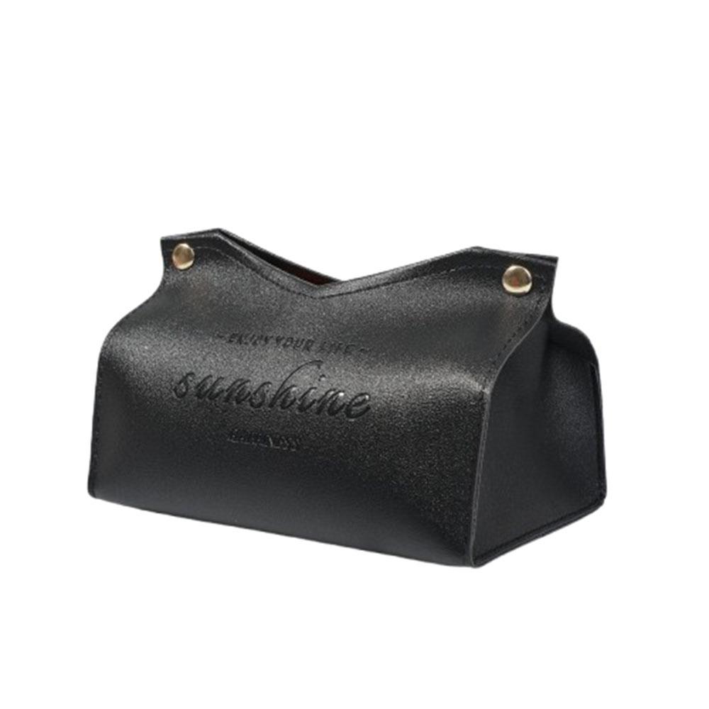Solid Color Napkin Holder Multi-purpose Tissue Paper Storage Bag Dustproof Tissue Box  Desktop