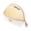 Franc Franc Japan Heart Patch Satin Pouch S Ivory