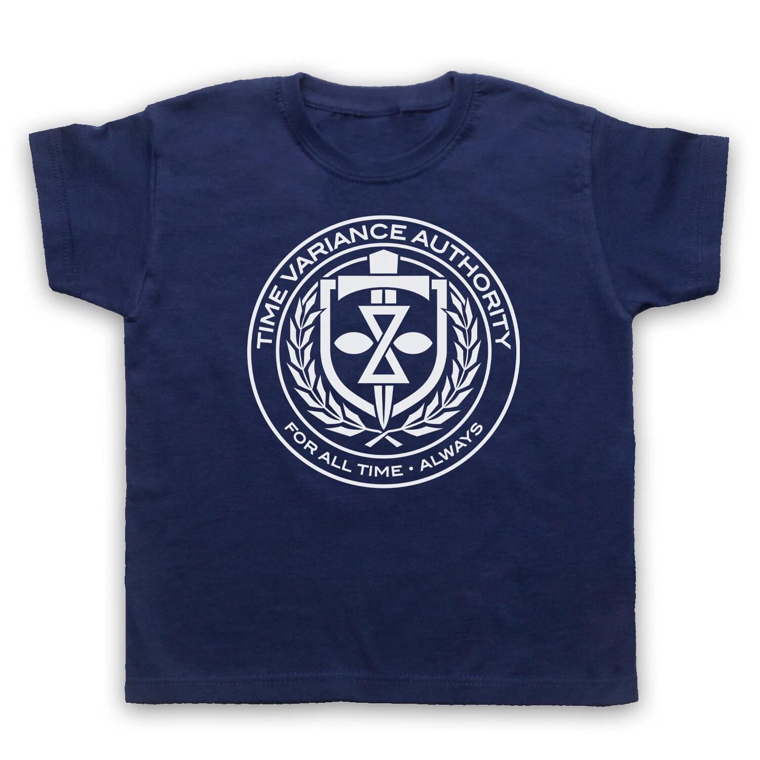Детская футболка с эмблемой Loki TVA Time Variance Authority, щитом и логотипом меча. 130