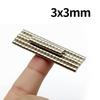 3x3mm Super silný neodymový magnet N35 NdFeB Permanentní magnetické imanes Kulaté silné magnety Lednicový magnet