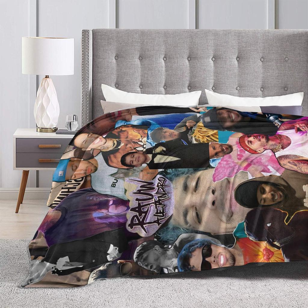 Rauw Alejandros  Blanket Quality Soft Warm  Throw Blanket Spring Decorative Couch Bed Novelty Bedspread