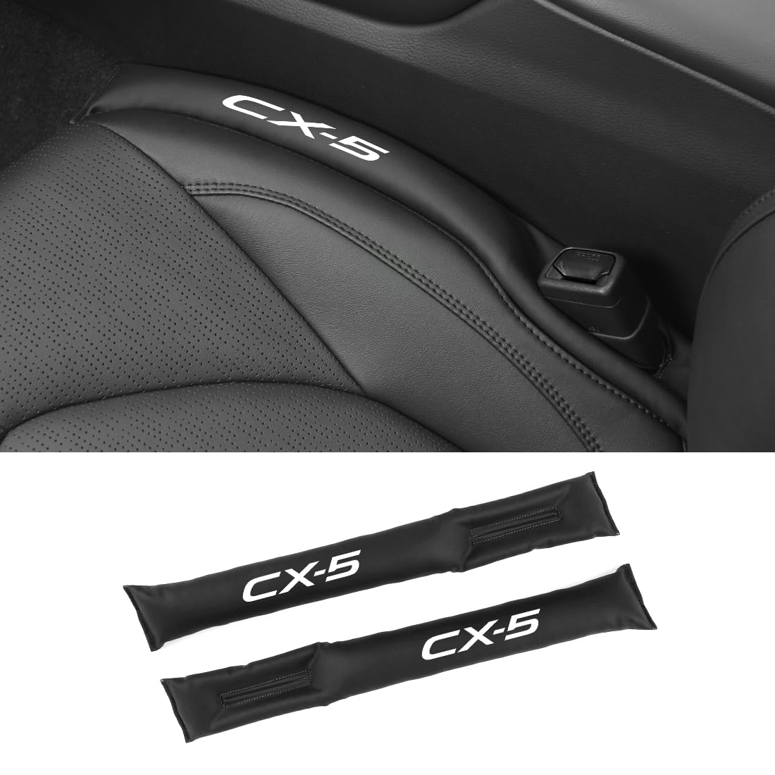 

Seat Gap Filler for Car Seat Side Prevents Stores Small Car Seat Passenger Set of 2 Compatible with CX-5, Cushions, Falls, Items, Accessories, чёрный