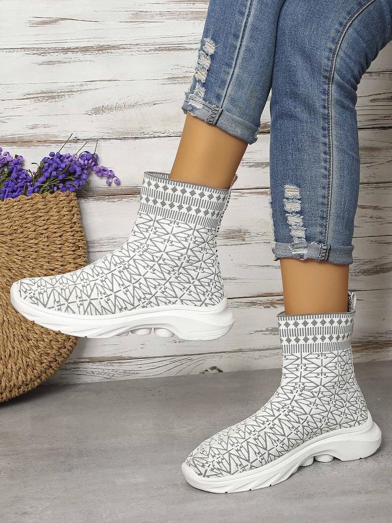 Fashion High Top Women's Shoes 2024 Spring New Casual Sports Thick Sole Casual Sports Women Platform Shoes Sneakers