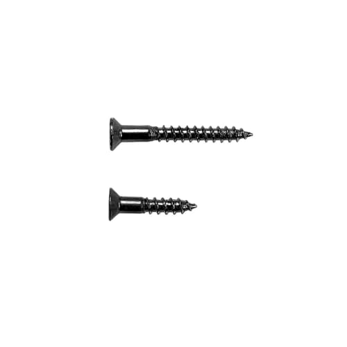 YJB PARTS Escutcheon Screws, Front and Rear, Set of 8, Made in Japan (Metric Size, Black)