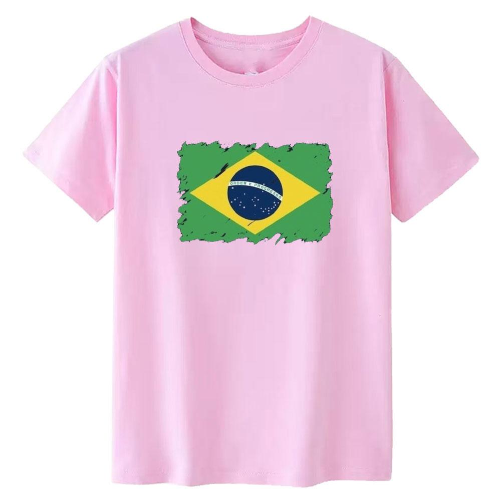 Brazil Flag Shirt Proud Brazilian Pride Graphic T Shirts Brazilian Root South America Flag Country Gift for Brazilian Woman Tee
