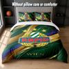Rapid Wien FC Design Bed Bedding Set 1 Duvet Cover + 2 Pillowcases Soft Breathable Household Bed Linens