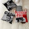 Rock Music Band Star Johnny Cash Personalized Pillow Cover Kids Bedroom Wild Party Decor Pillowcase Kid Birthday Shower Gift