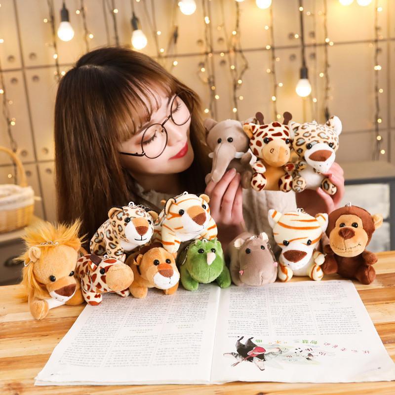 Adorable Forest Animal Plush Toys Miniature Elephants Monkeys And Leopards