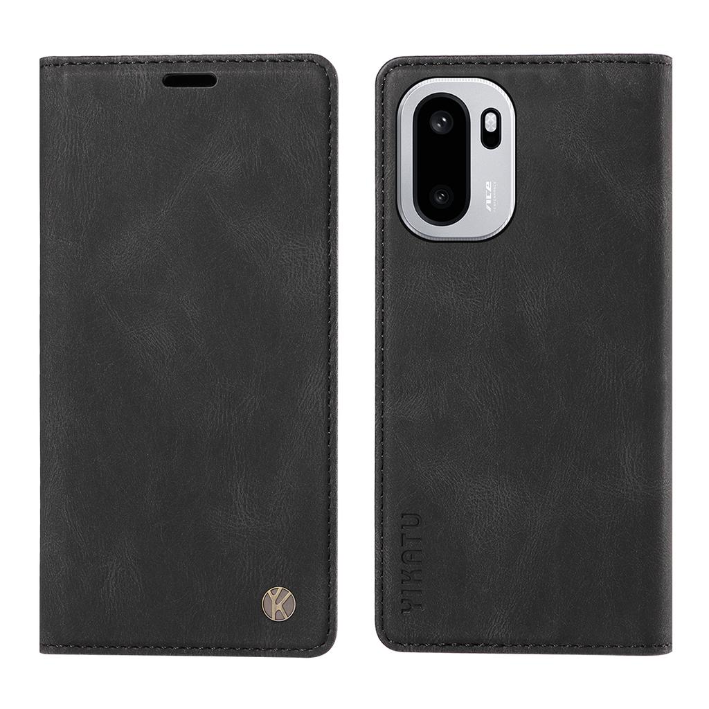 For OnePlus 15R 5G/Ace 6T 5G/Ace 6 5G Leather Cover YIKATU YK-004 Skin-Touch Wallet Phone Cases