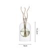 Transparent Double-layer Glass Vase Scented Bottle Candlestick Incense Base  Terrarium Flower Vase Home Decoration Accessories
