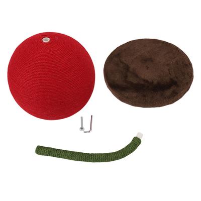 Cat Scratching Ball Jute Cute Look Space Saving Protect Furniture Abrasion Proof Cat Scratcher Post