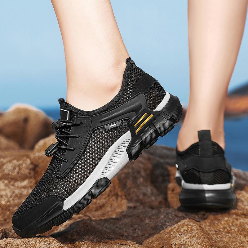 Fashion High Quality Mens Comfort Casual Breathable Shoes Outdoor AntiskidSoft Bottom Sneakers Designer Hollow Out Walking Driving Shoes