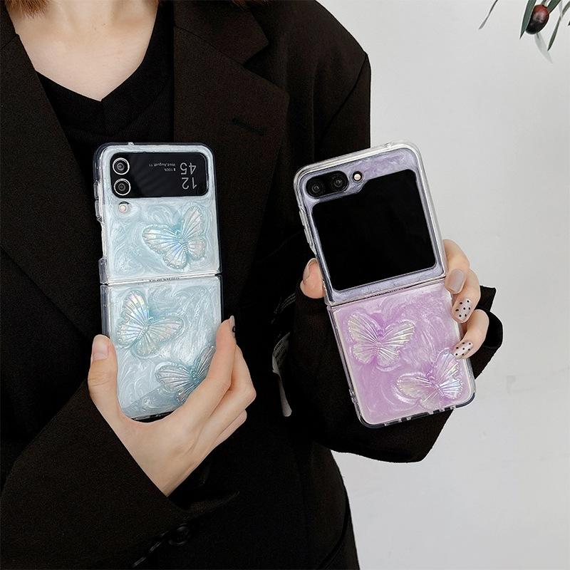 Новий складаний чохол Zflip6 для Samsung Zflod5 Flip Колір Крапельна клейка W24flip Бант