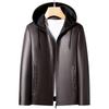 Men's Stylish Hooded Leather Jacket
