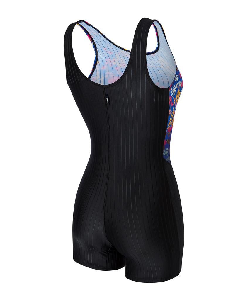 Laelliseupocheu [Rslh436 Blu] Purple Marine Aqua U-Back Swimsuit Blue