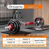 Binglan Rubber-Coated Olympic Barbell Set