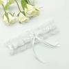 Elegant Rose Flower Garter with Bowknot Adjustable Lace Leg Band for Women Holiday Wedding Dress Outfits