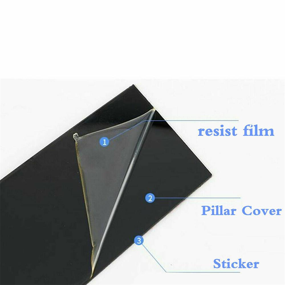6Pcs Black Side Door Window Pillar Post Trim Cover For Honda Civic Sedan 2022