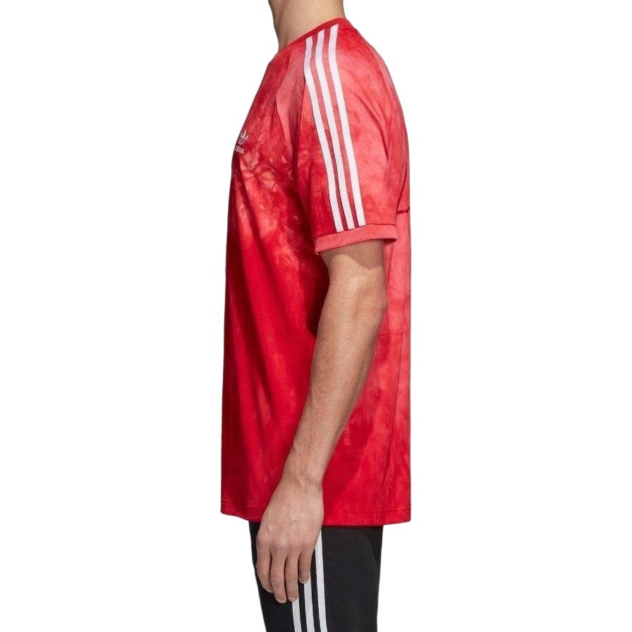 Adidas Originals Pharrell Williams Hu Holi Scarlet Striped Pullover Comfortable Short Sleeve T-Shirt Men Tops CW9101