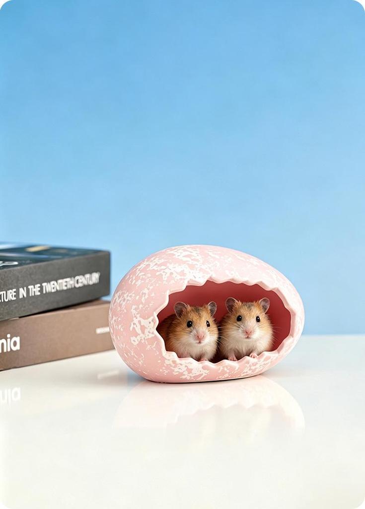 Ceramic Hamster Hideout: Cooling Nest for Small Pets