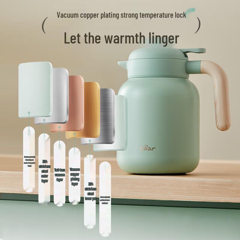 

Bear 1.3L 304 Stainless Steel Thermal Carafe