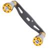 85MM Fishing Reel Handle Grip Carbon Metal Baitcasting Reel Left Right Crank ReplacementGun Gold