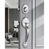 1 Set Zinc Alloy Door Locks European Style American Outdoor Door Lock Villa Entrance Door Large Handle Anti-theft Lock with Key