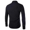 Spring/Autumn Men Long Sleeve Cargo Shirt Casual Slim Fit Fashion Epaulet Double Pocket Mens Dress Shirt