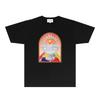 CASA Casablanca Short Sleeve T Shirt Couples Star Castle Letter Print Casual Loose Fit