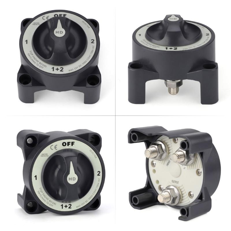 Reliable 4 Position Battery Isolator Switch 32V  Battery Cutoff Switch Upgrades for Marine & Vehicle Power Management