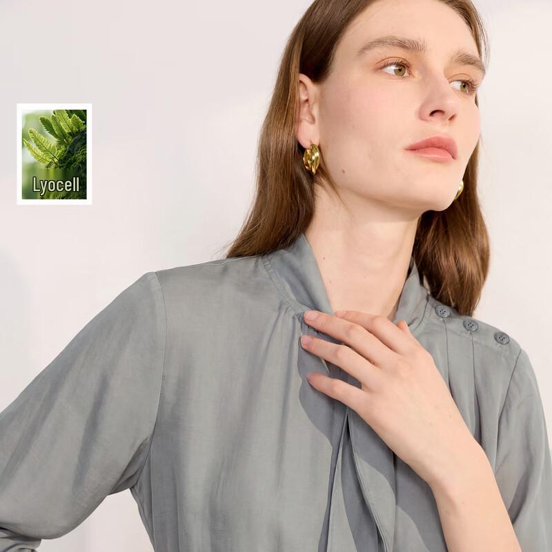 Sancai 2026 Spring Women s Stand-up Collar Pullover Shirt M