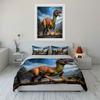 Dinosaurs Art Decor Set Soft Comfortable Duvet Cover Bedding Set Included 1*Duvet Cover & 2*Pillowcases, Gift