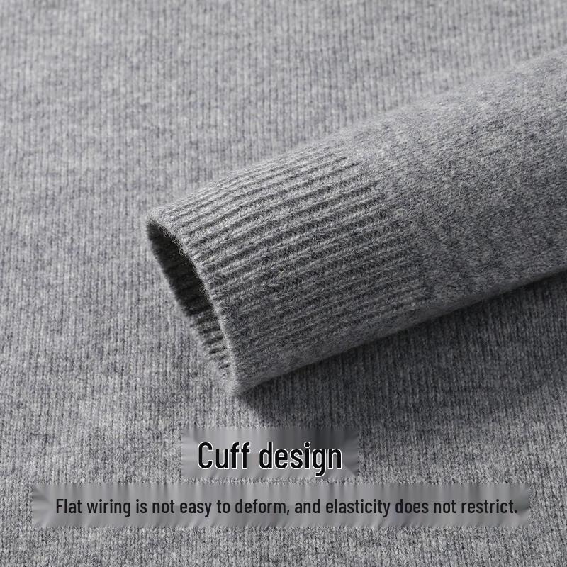 Snowflying Women's Pure Wool Half-High Collar Sweater