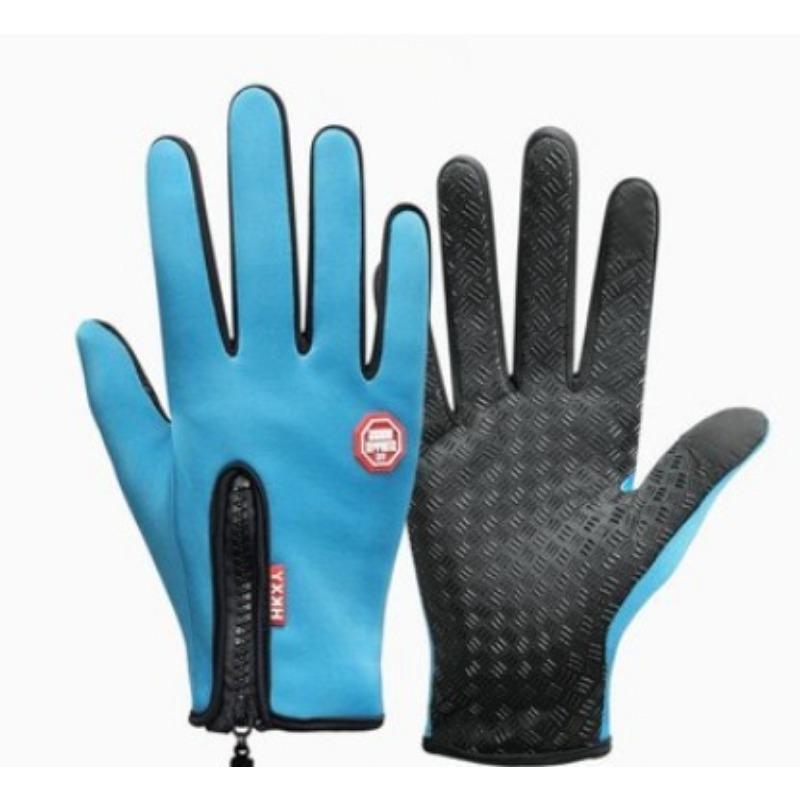 Outdoor Sports Gloves, All Finger, Autumn and Winter Gloves, Touch Screen, Anti Slip, Waterproof, Windproof, Brushed Warm, Skiing, Mountaineering,