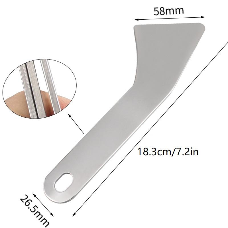 Stainless Steel Scraper Ultra Sharp Scrapers Remove Residue From Steel, Aluminum And More Ends Offer Extra Leverage
