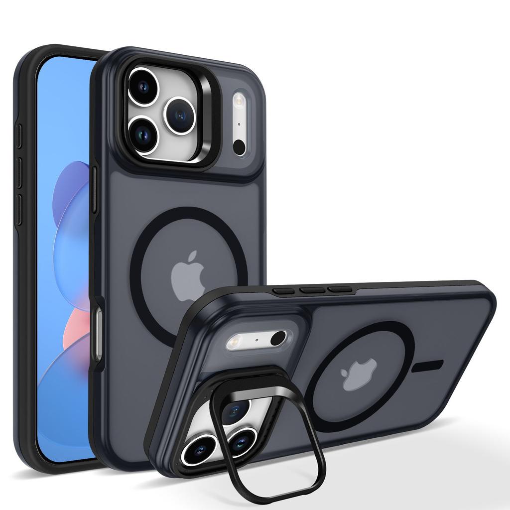 For IPhone 17 Pro Magnetic Phone Case Lens Bracket for Apple Air Skin Feel Anti Drop Protective Case