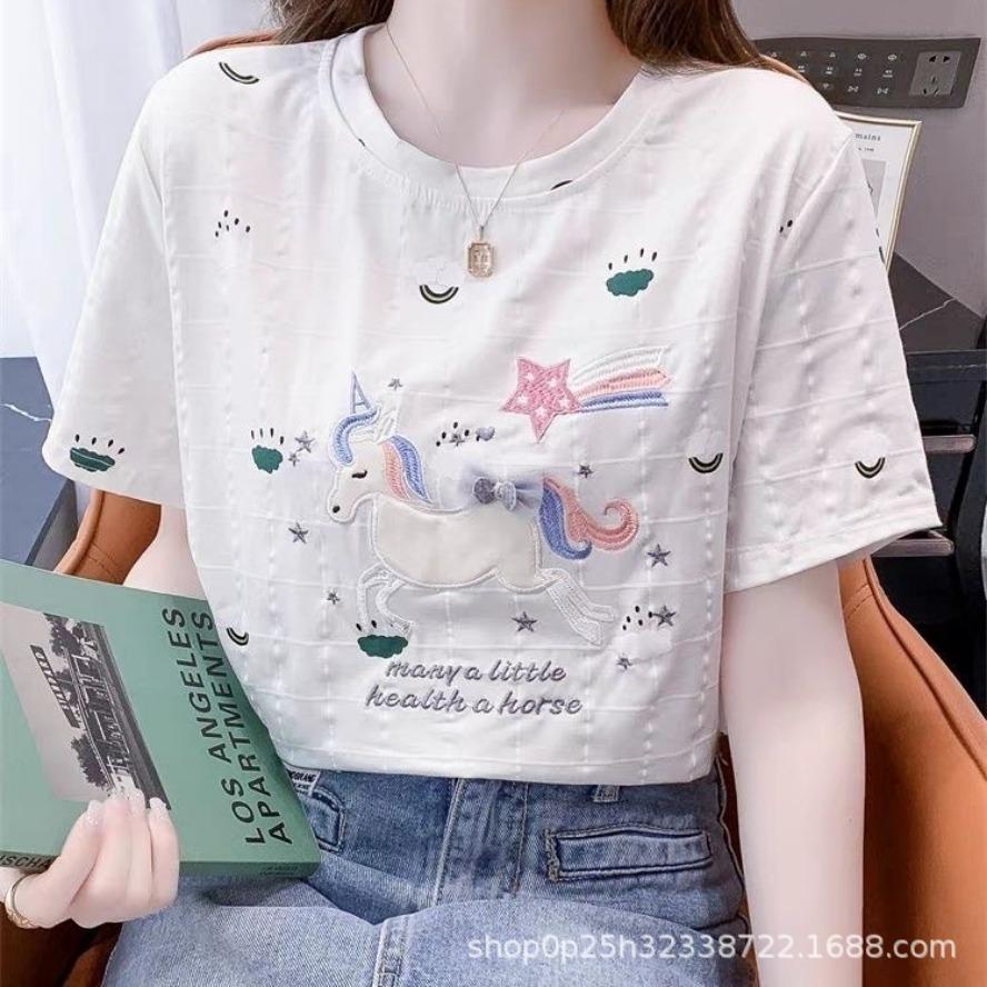 

YYFS женские модные повседневные летние весенние блузки и рубашки с короткими рукавами и круглым вырезом XXL белый