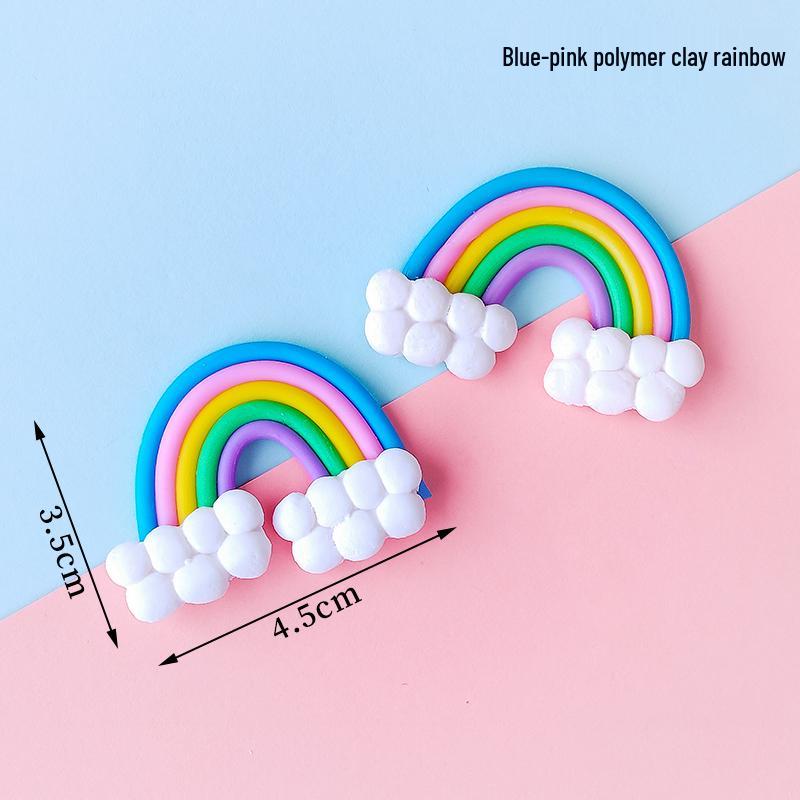 Double Layer Rainbow Balloon Cake Topper: Colorful Happy Birthday Decoration