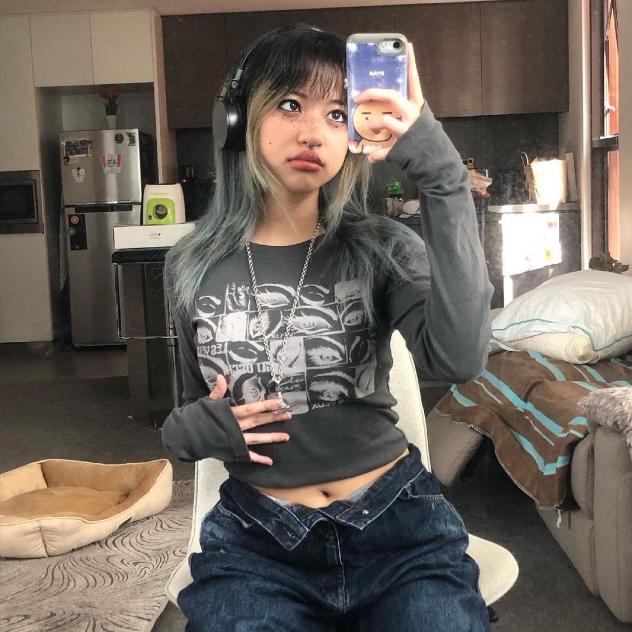 Женские топы с принтом глаз в стиле ретро — фото 3