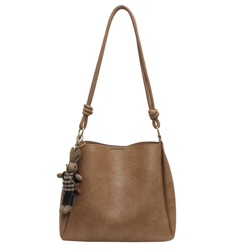 Bag women's new spring and summer crossbody large-capacity bucket bag retro high-end fashion shoulder bag light luxury