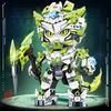 2025 Mechanický set stavebnic Panda a Zvěrokruh ve stylu Kung Fu 12 v 1, Kloubový model zvířete Hračky pro chlapce Narozeninové dárky