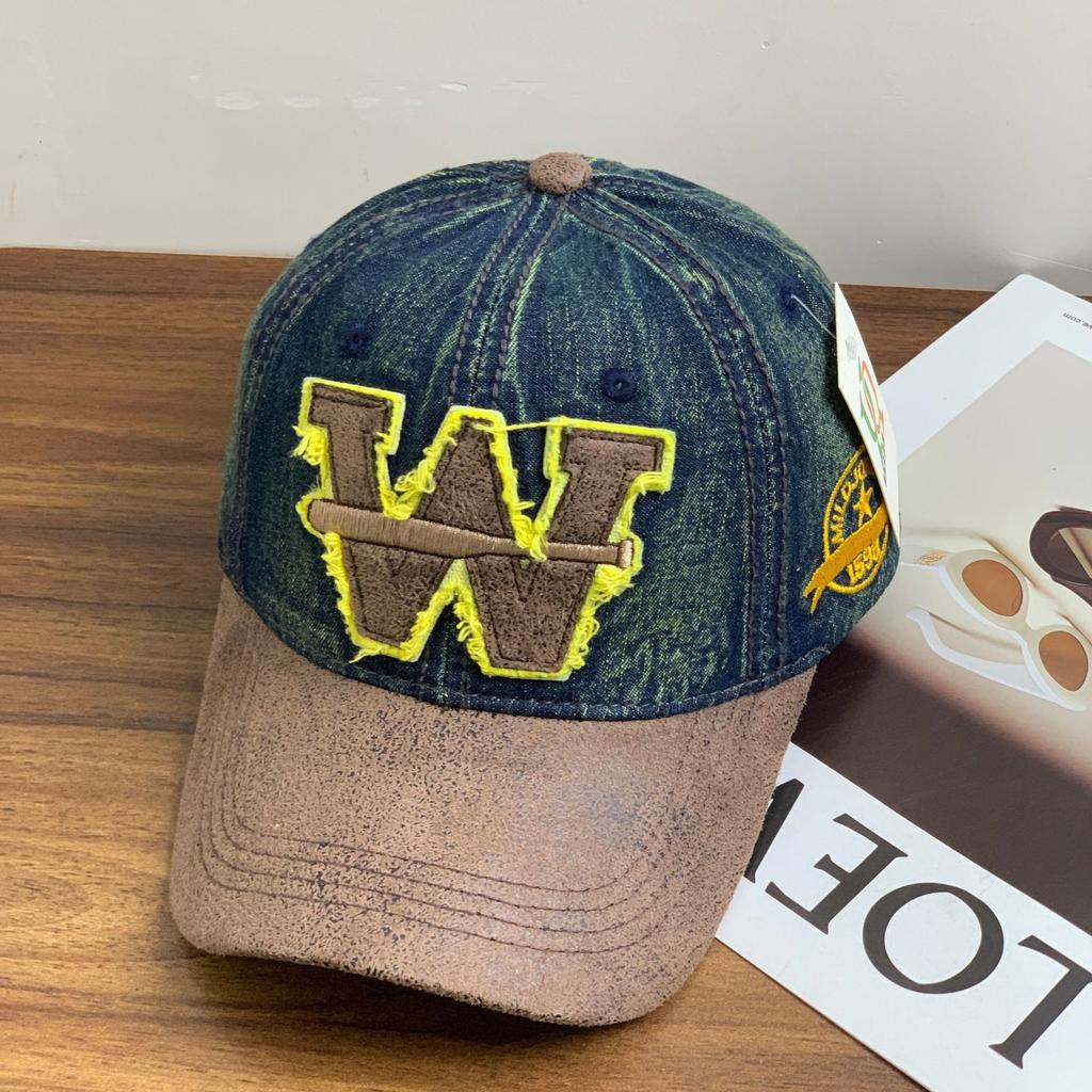 Unisex Washed Cotton Baseball Cap W Letter Embroidery Outdoor Casual Classic Hat for Women And Men