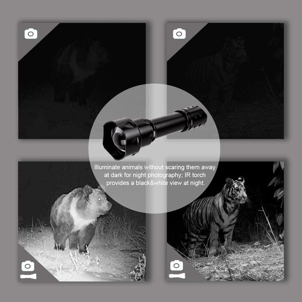 T20 850/940NM Infrared Torch | Retractable Zoom Aluminium Alloy Adventure Search Light