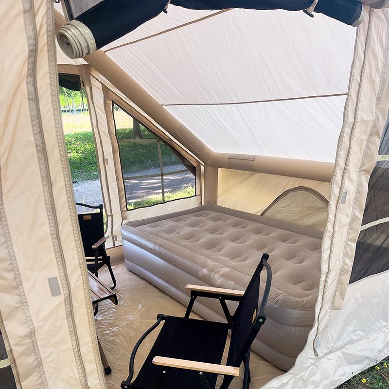 Windproof & Rainproof Inflatable Tent for 3-4 Persons - 6.3 sqm Outdoor Camping Shelter
