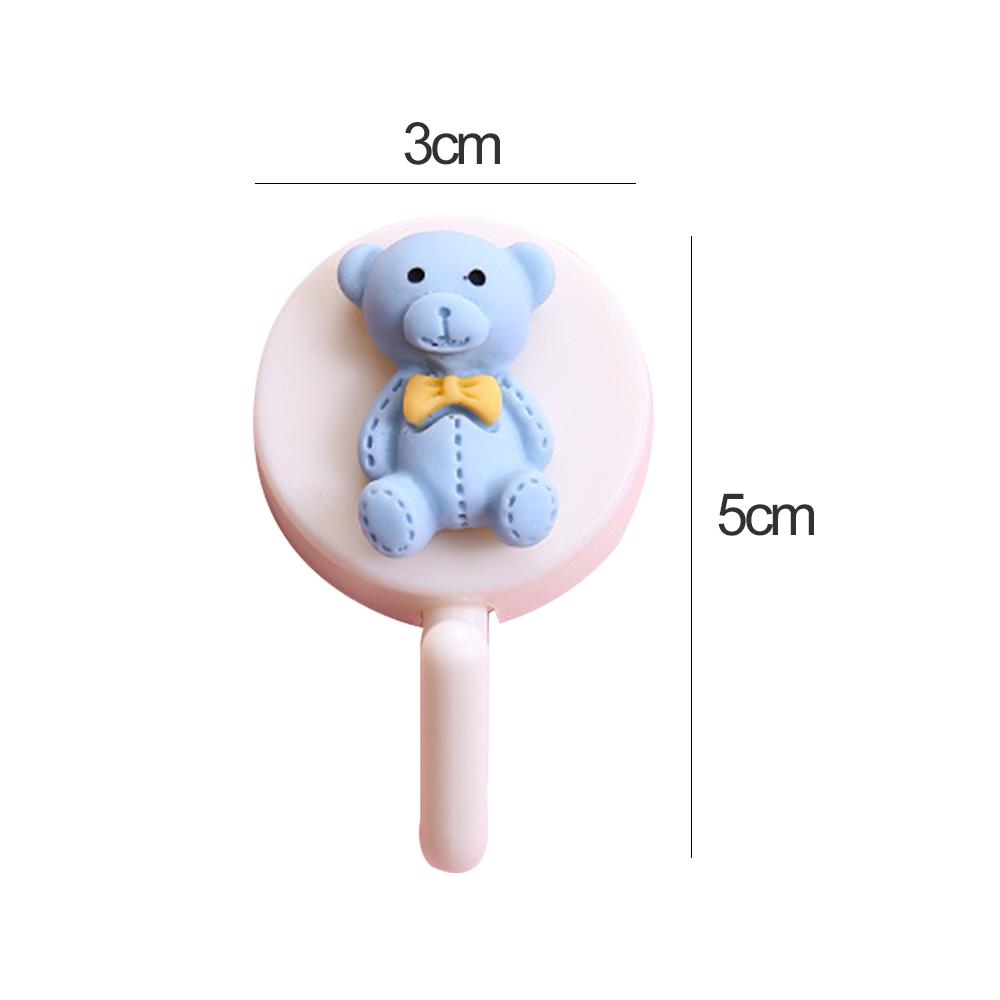 

1 шт. Симпатичні настінні гачки Тримач для ключів Пластикова самоклеюча настінна вішалка для дверей із мультфільмом Гачок у формі фруктів для домашнього декору дитячої кімнати 5x3CM