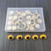 1 Box Thumbtack Sunflower Shape Push Pins Thumb Tacks Decoration Tack Board Bulletin Board Pins Drawing Office Binding Supplies